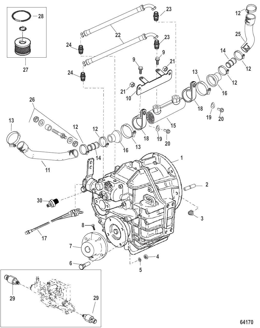 Трансмиссия и связанные детали (63, 63A, 63IV DTS)