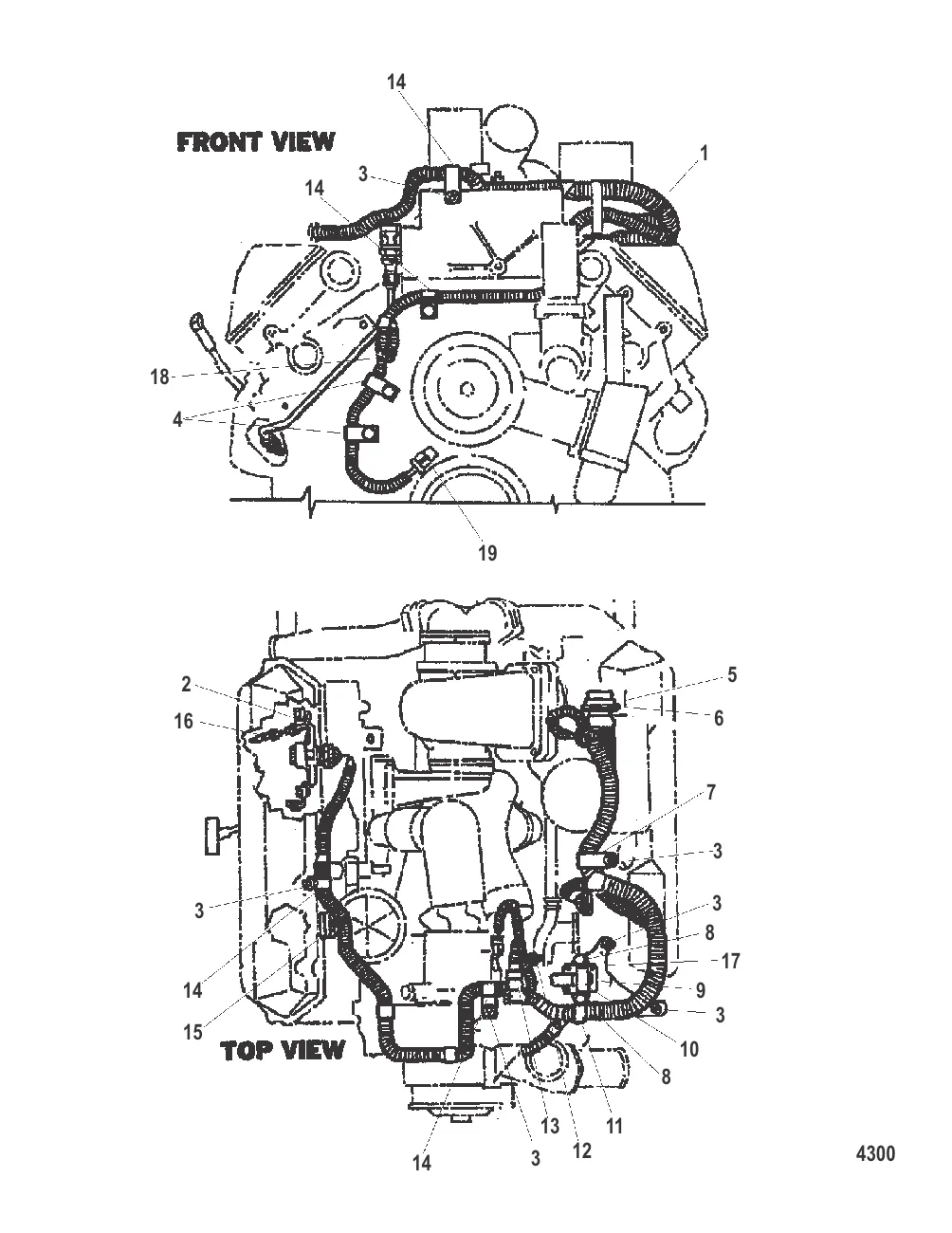 Электропроводка двигателя