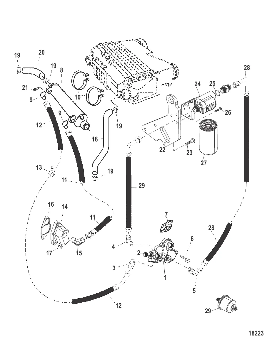 Регулятор масла и маслоохладитель