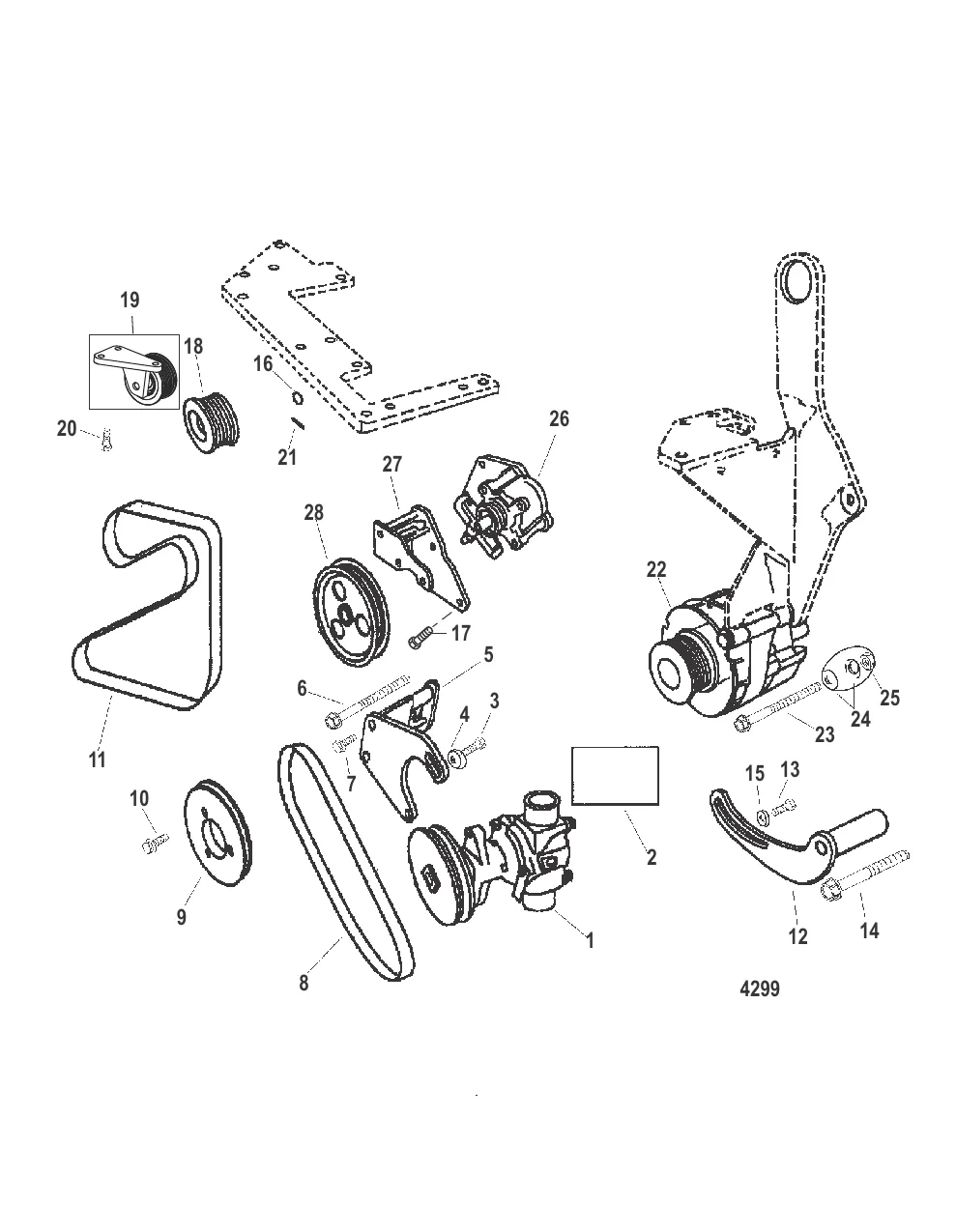 Генератор и насос забортной воды