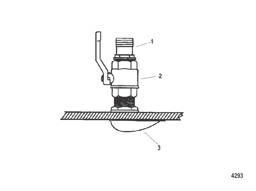 Сквозной захват и забортный клапан