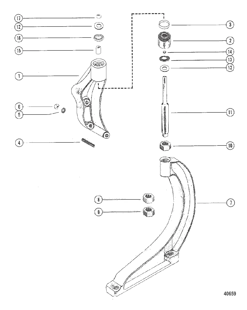 Передний кронштейн в сборе (MCM)
