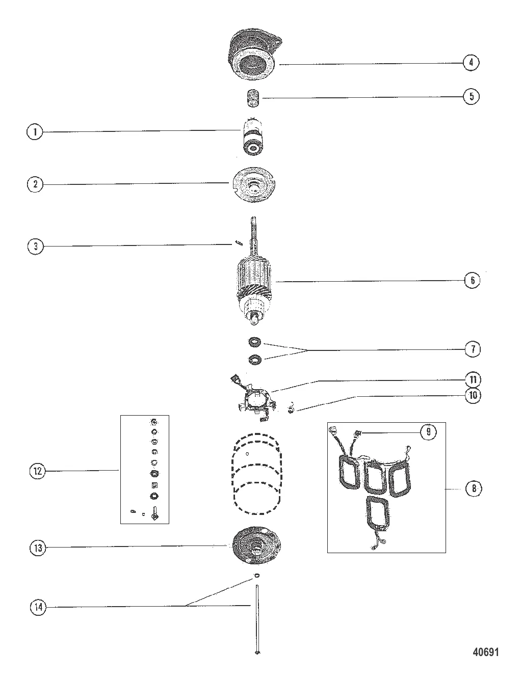 Стартер в сборе В сборе