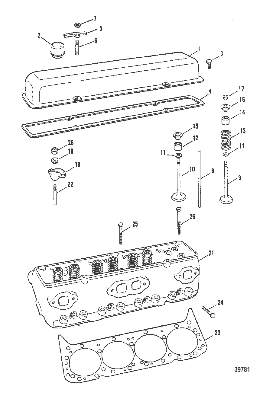 CYLINDER HEAD AND ROCKER COVER (260)