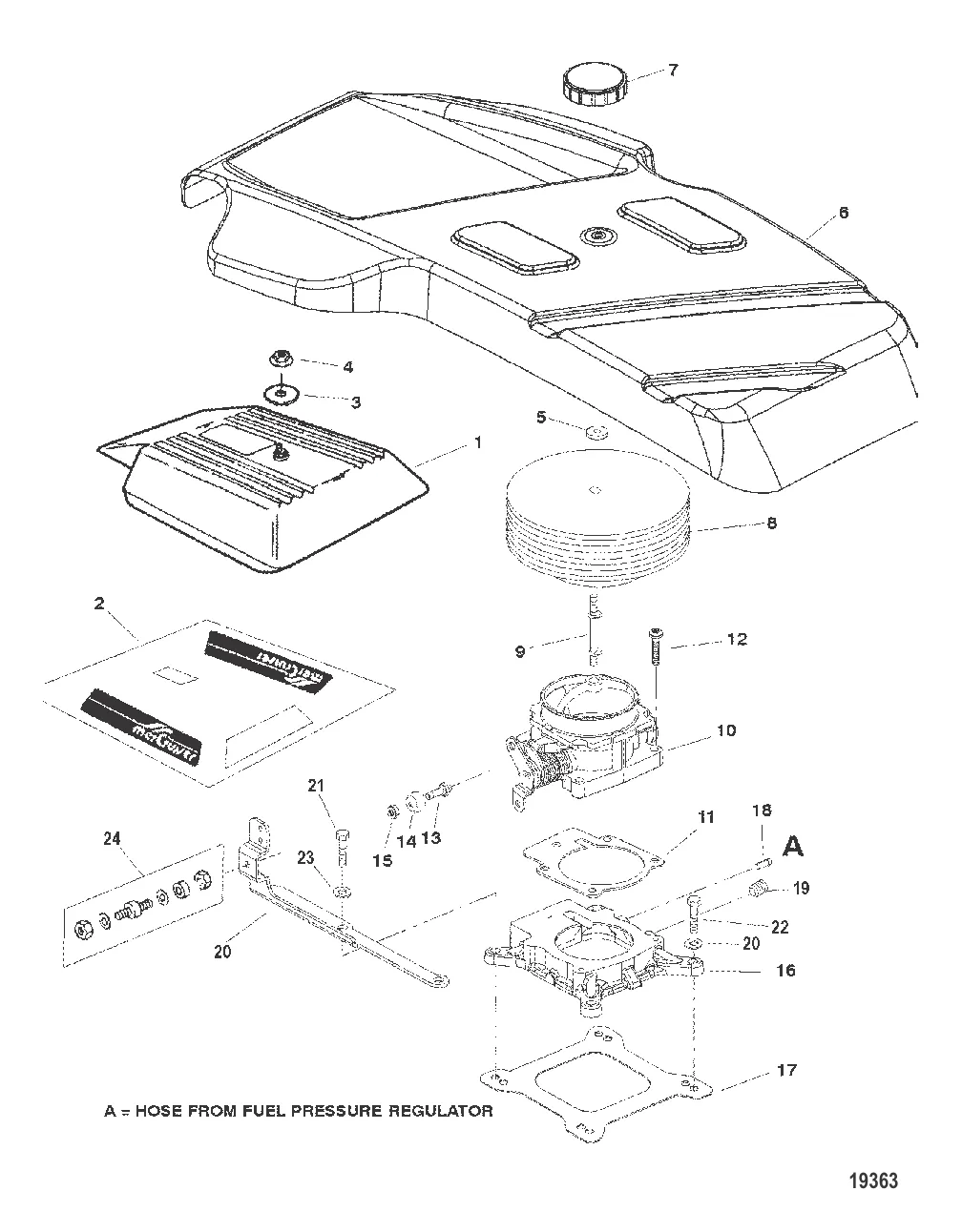Корпус дроссельной заслонки и пламегаситель