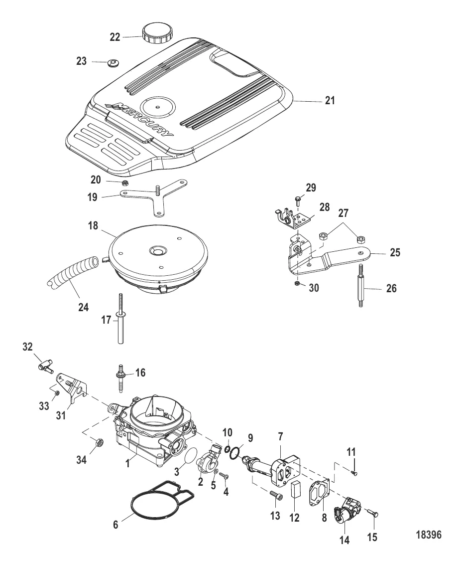 Корпус дроссельной заслонки