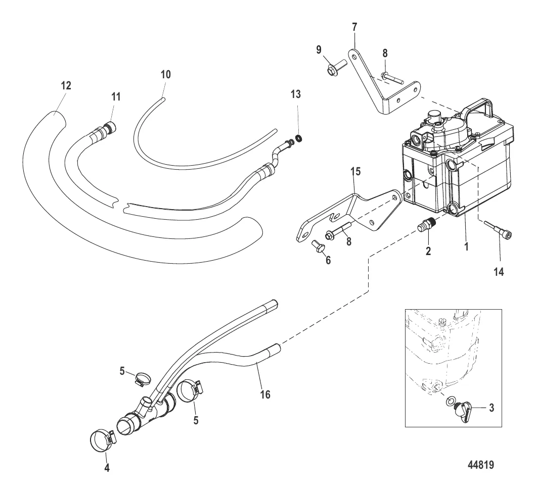 Система охлаждения топлива – Bravo (С/н 1A091623 и выше)