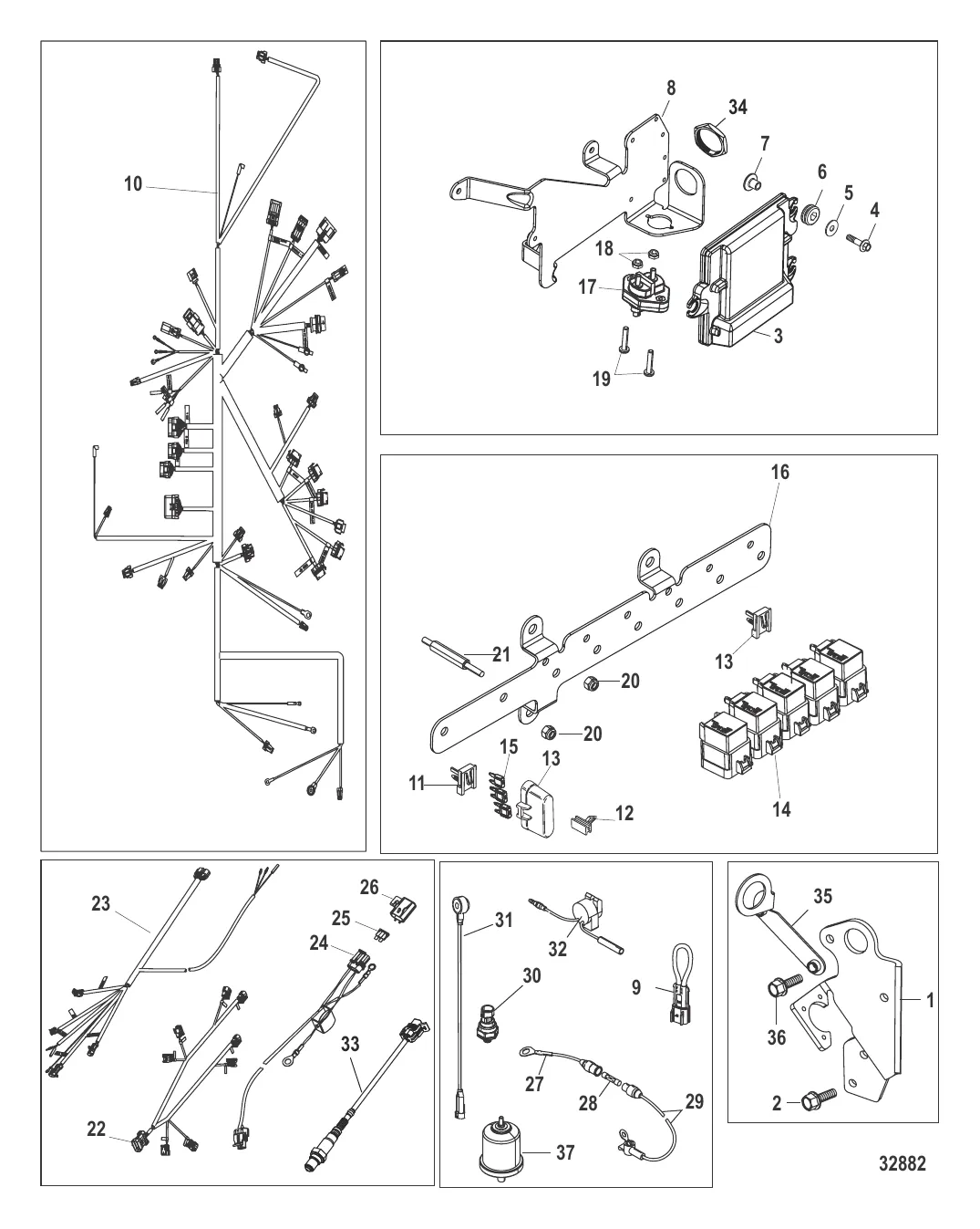 Электрические компоненты Цифровое управление газом и реверсом