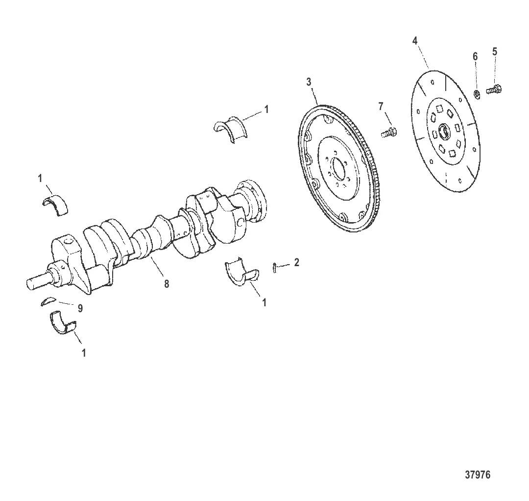 КОЛЕНЧАТЫЙ ВАЛ И МАХОВИК
