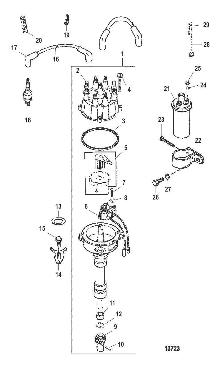 Распределитель и компоненты системы зажигания
