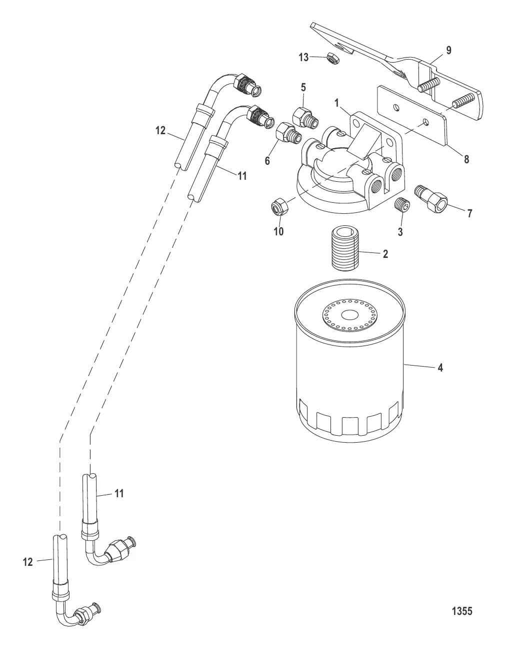 Топливный фильтр 350 Mag SN-0M311443/MX6.2L SN-0M311052 – ниже