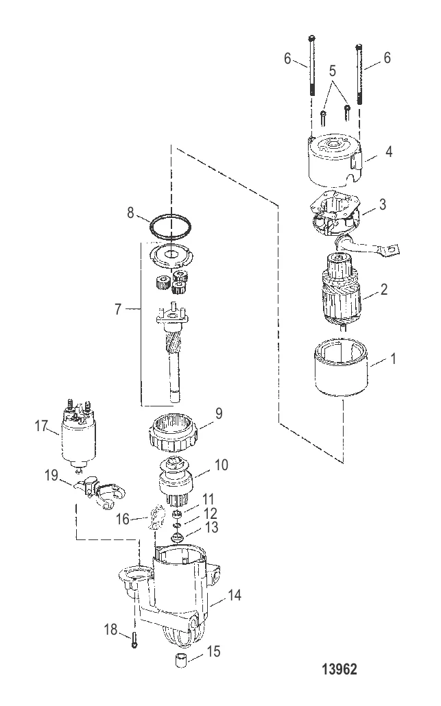 Стартер в сборе
