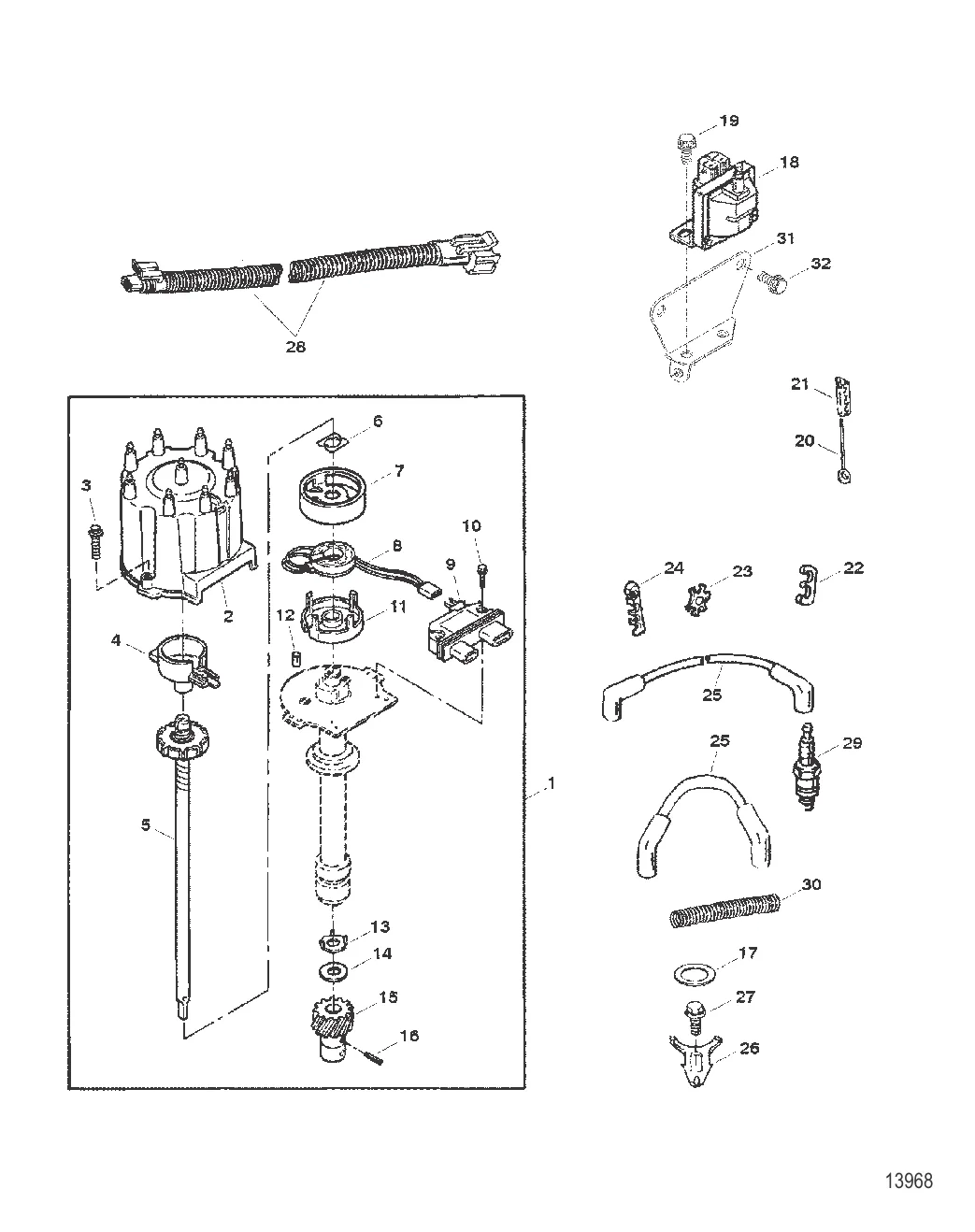Распределитель и компоненты системы зажигания