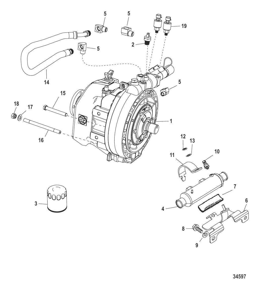 Трансмиссия и связанные детали (ZF – 63C)