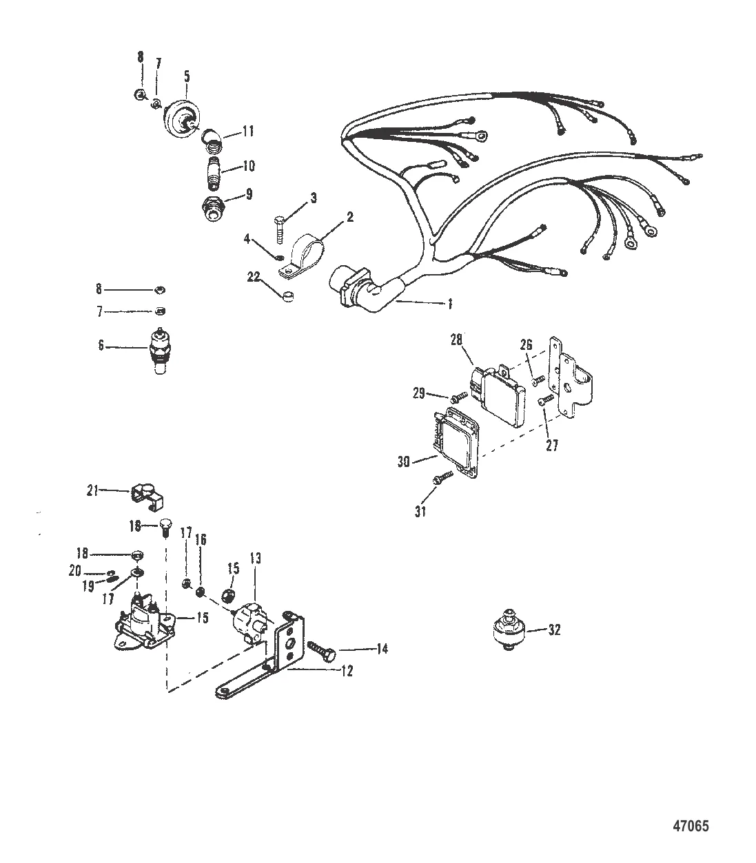 ЭЛЕКТРОПРОВОДКА И ЭЛЕКТРИЧЕСКИЕ КОМПОНЕНТЫ (ЗАЖ. THUNDERBOLT V)