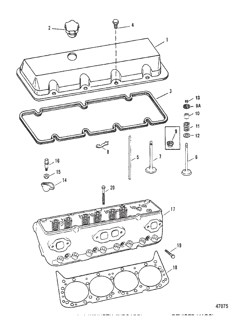ГОЛОВКА ЦИЛИНДРА И КРЫШКА КОРОМЫСЛА