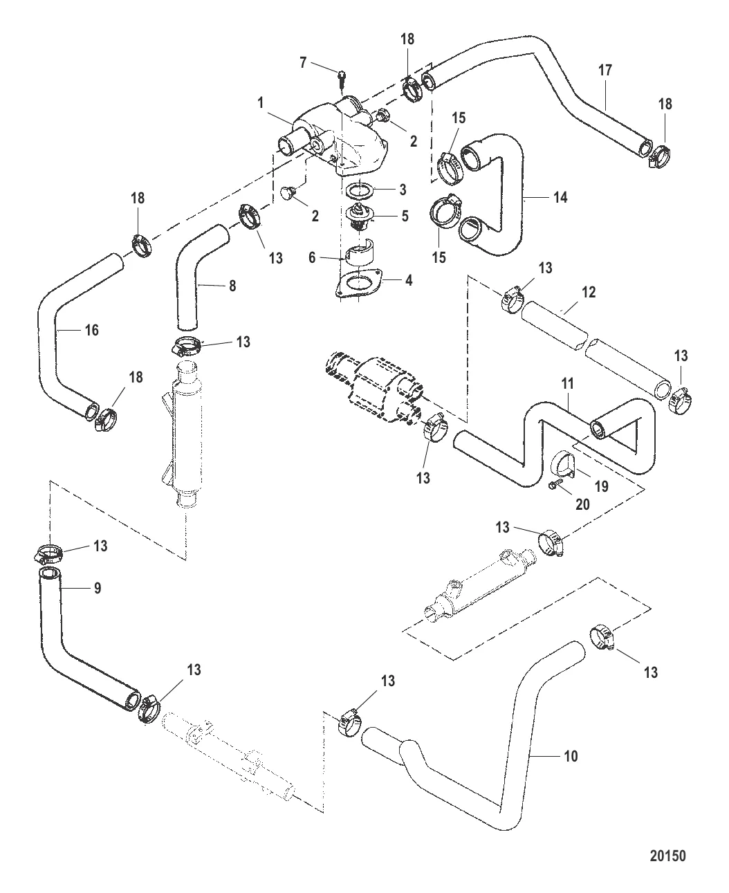 СТАНДАРТНАЯ СИСТЕМА ОХЛАЖДЕНИЯ (8.2L MPI)