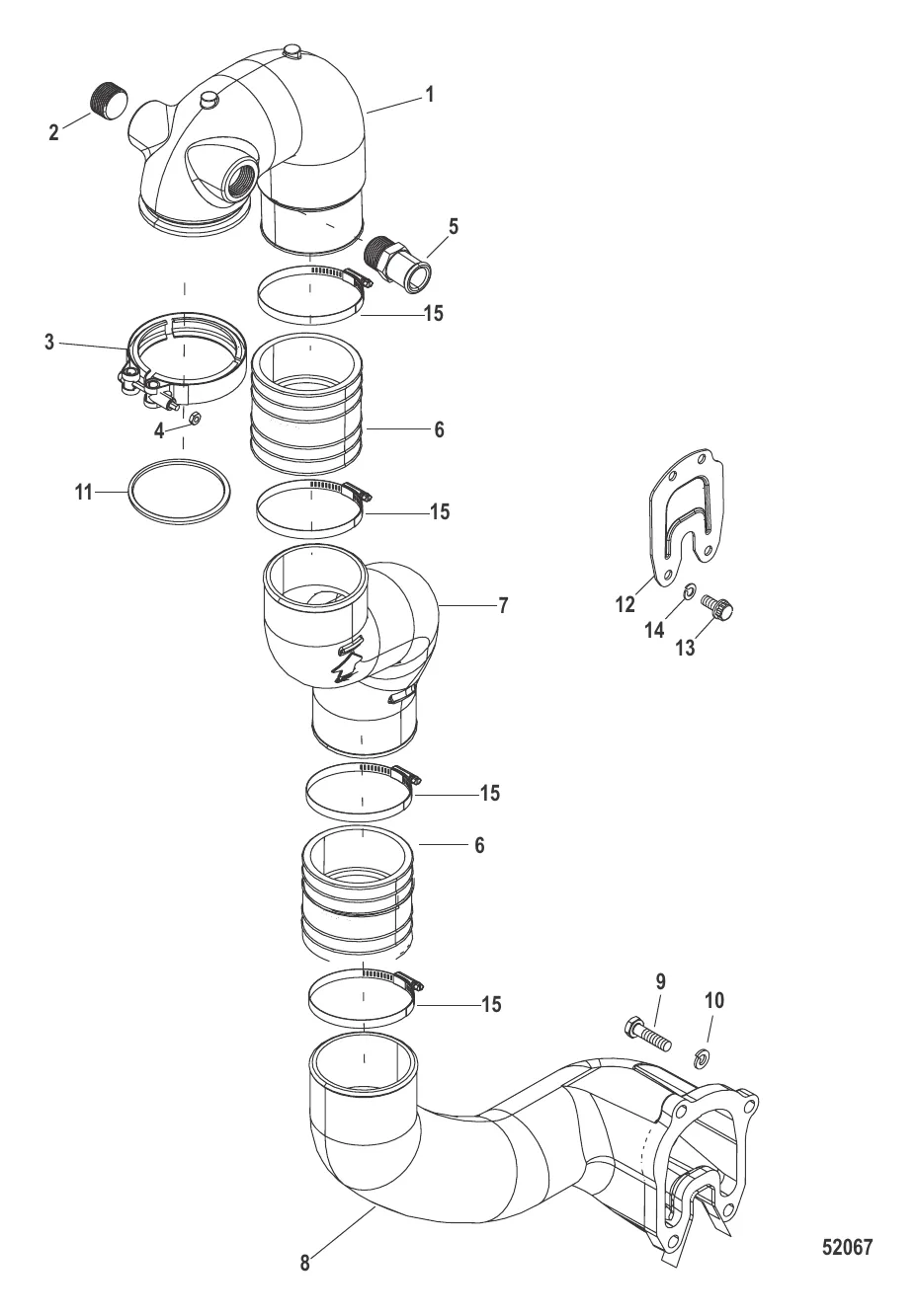 Компоненты выхлопной системы