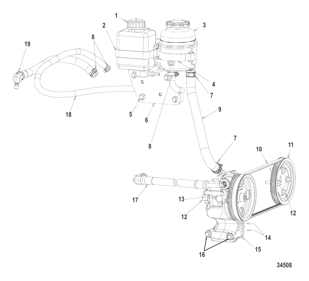 Компоненты рулевого механизма с усилителем