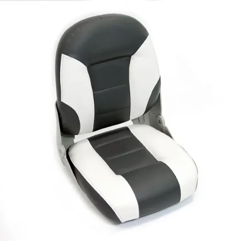 Newstarmarine Сиденье мягкое складное Cruistyle III High Back Boat Seat, бело-серое
