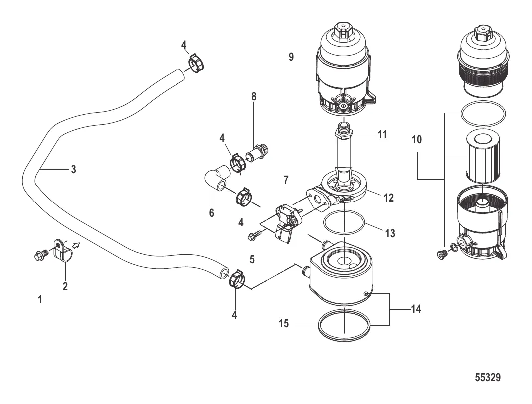 Масляный фильтр в сборе