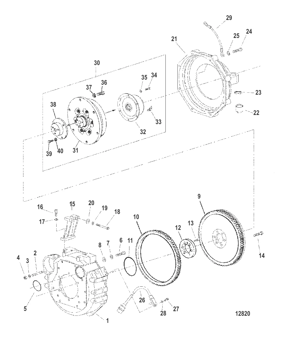Корпус маховика (ПОВОРОТНО-ОТКИДНАЯ КОЛОНКА)