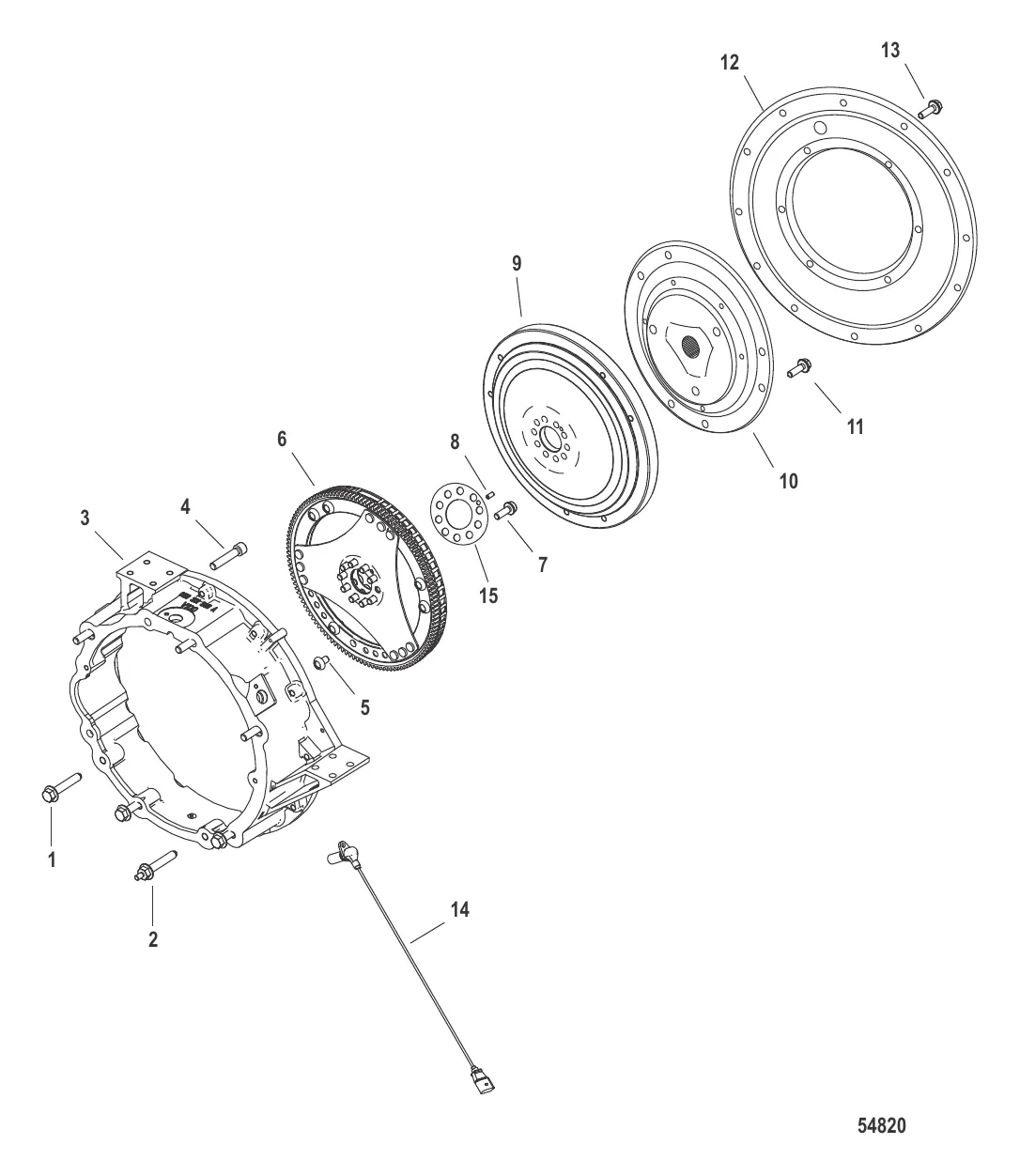 Корпус маховика Бортовые двигатели