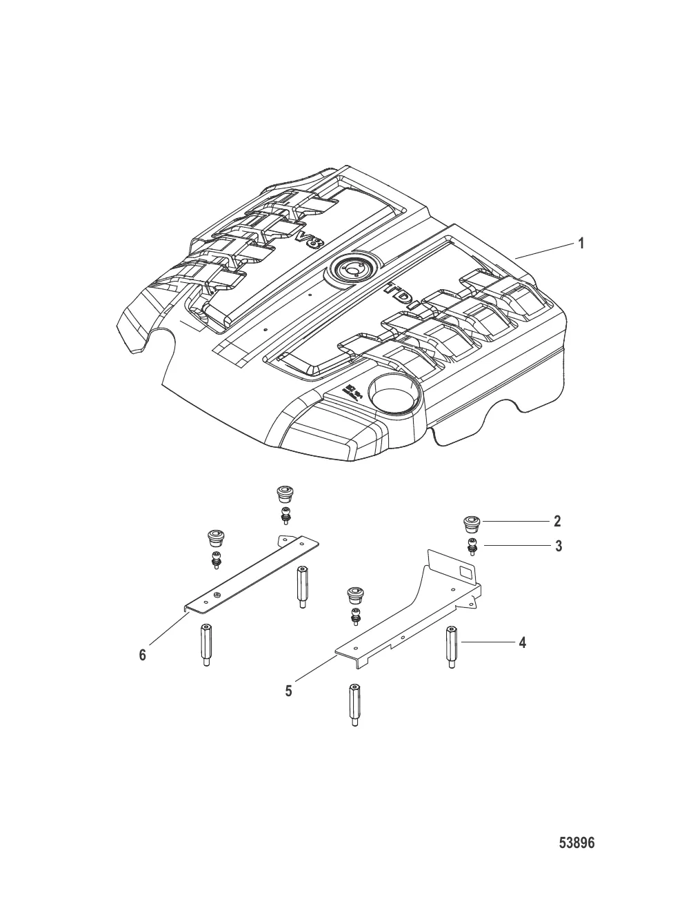 Крышка двигателя