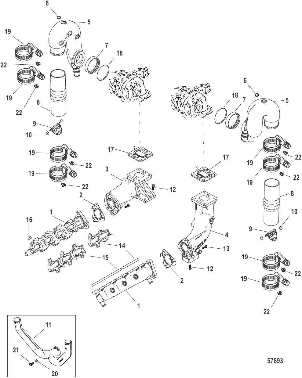 Компоненты выхлопной системы