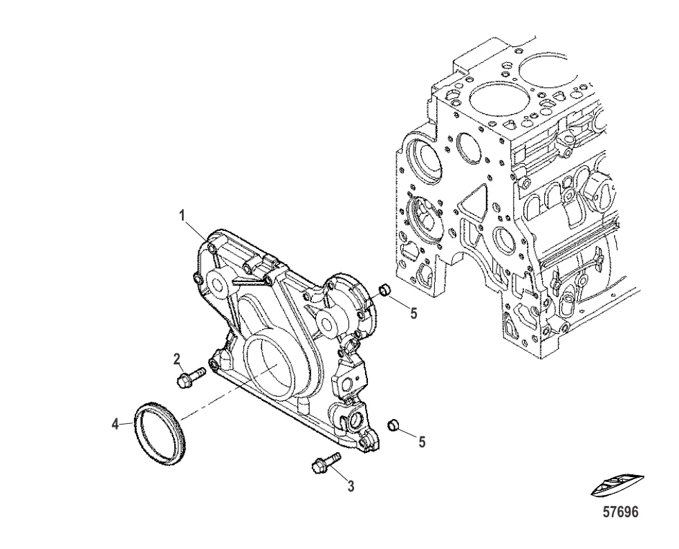 Блок цилиндров – передняя крышка