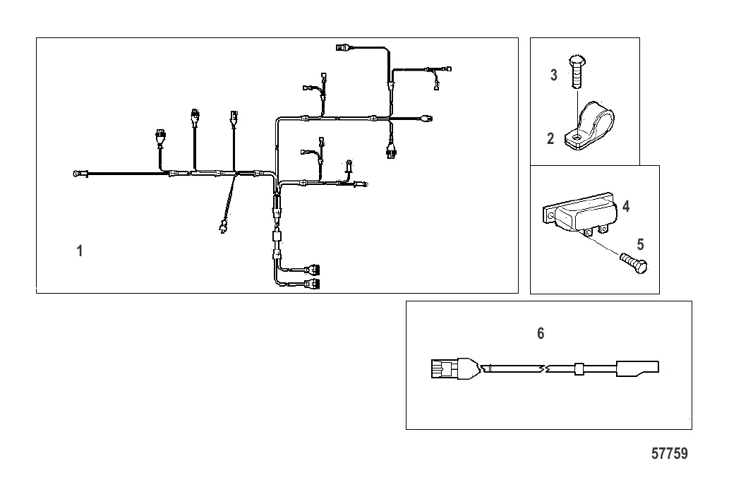Электрич. – жгут проводов двигателя