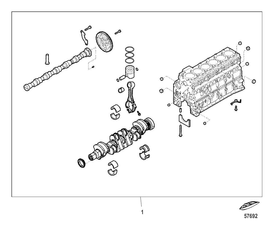 Блок цилиндров – укороченный блок