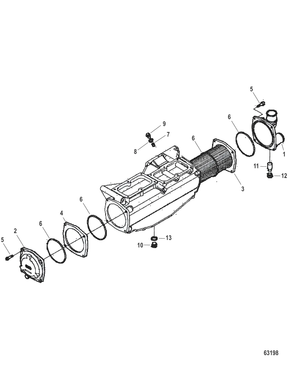 Охладитель наддувочного воздуха Компоненты
