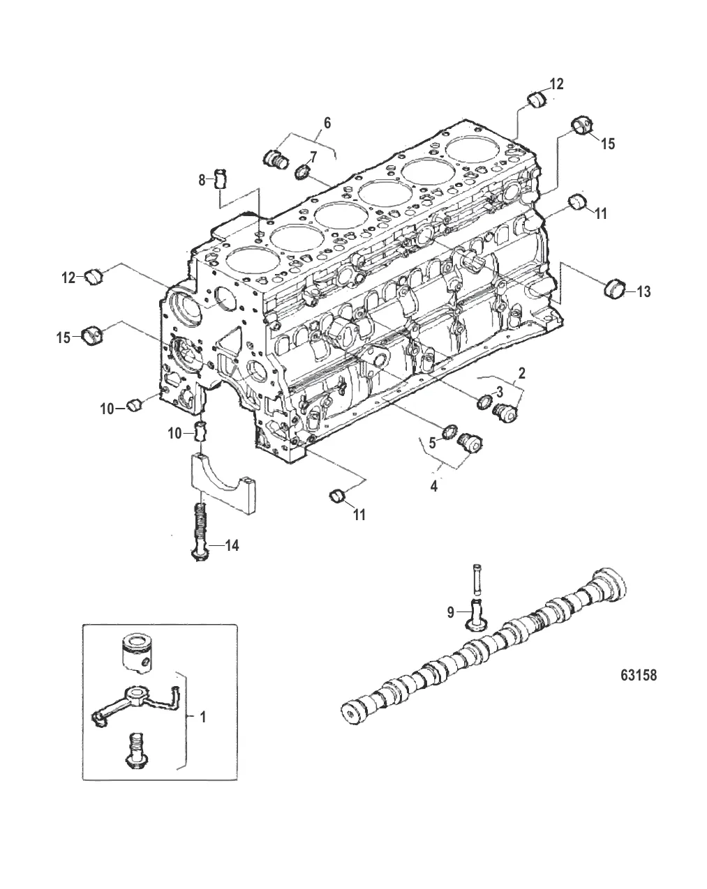 Блок цилиндра Разъемы и контакты