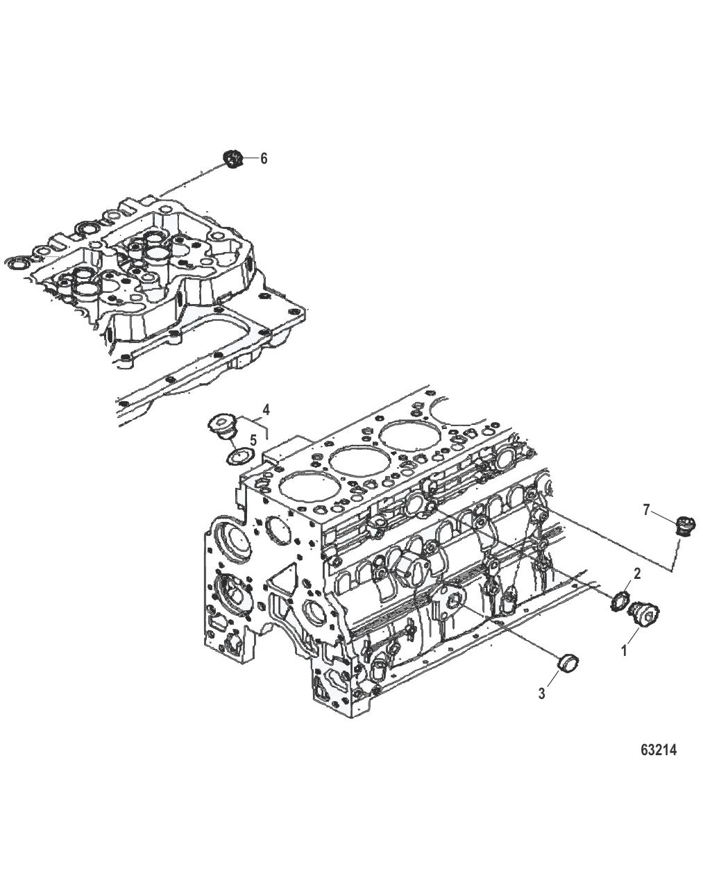 Блок цилиндра Пробки