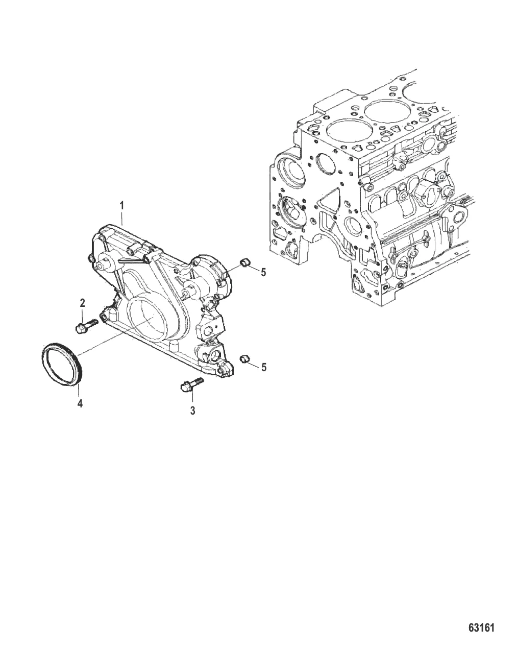 Блок цилиндра Передняя крышка