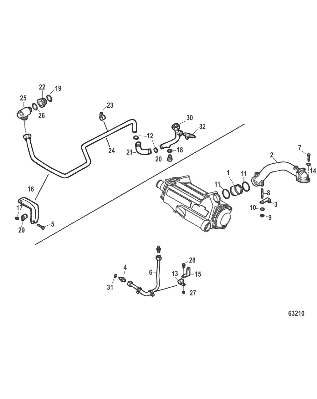 Система охлаждения Шланги