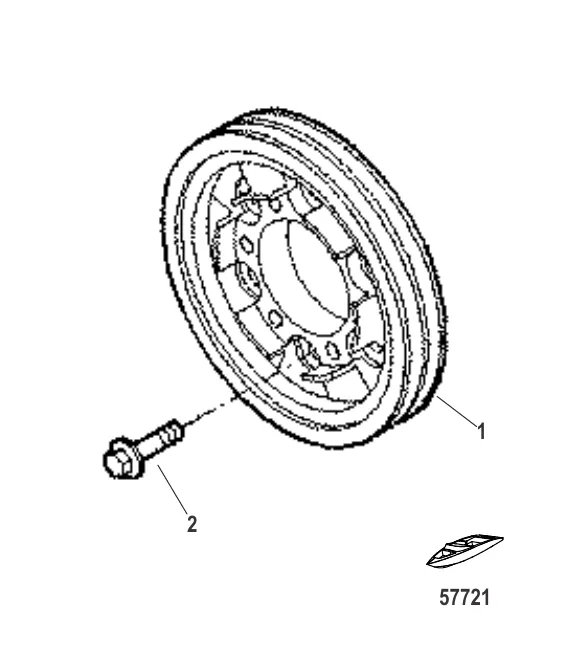 Шкив вала отбора мощности
