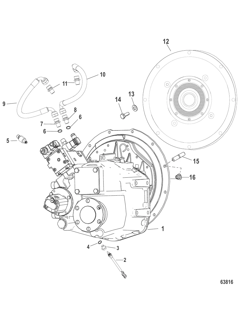 Трансмиссия в сборе – ZF 280-1A