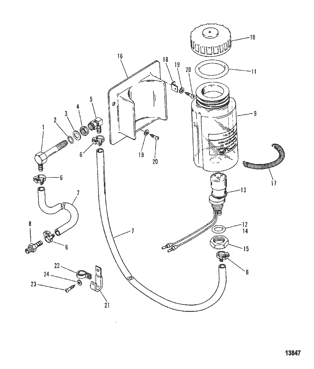 Компоненты масляного бака (Круглый масляный бачок)