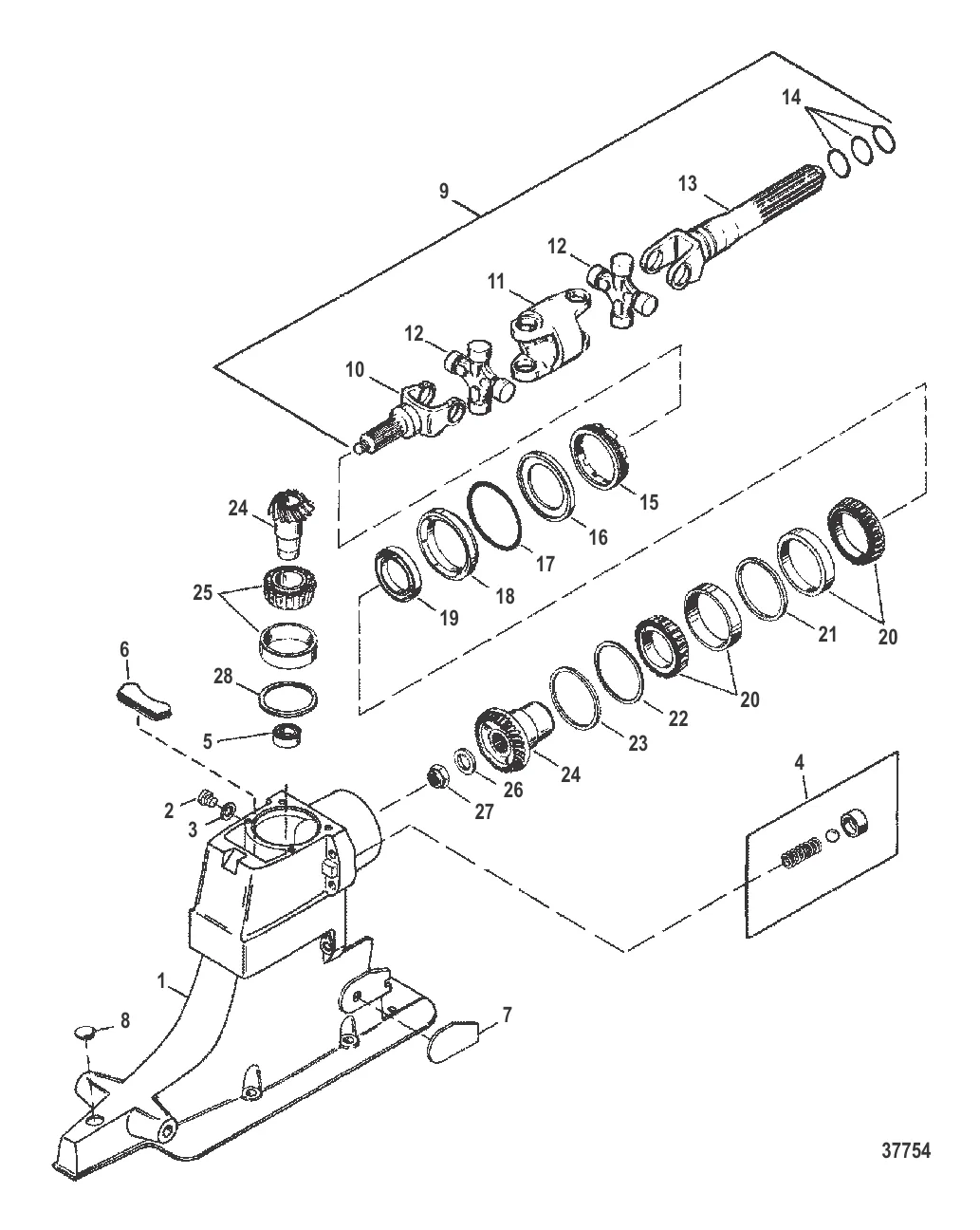 КОРПУС ВЕДУЩЕГО ВАЛА И ВЕДУЩИЕ ШЕСТЕРНИ