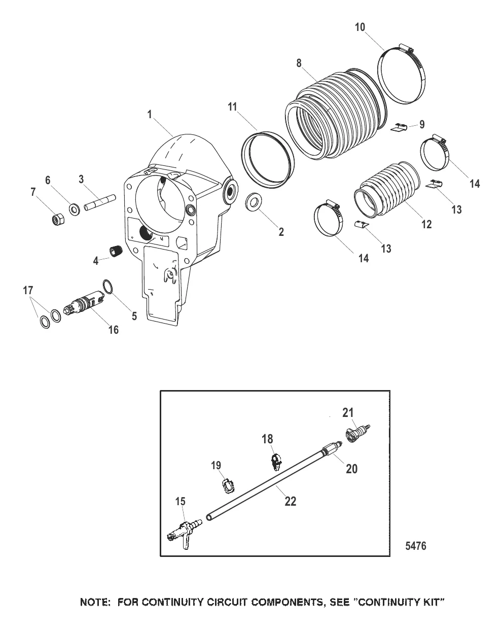 Колоколообразный кожух (2A514802 и ниже)