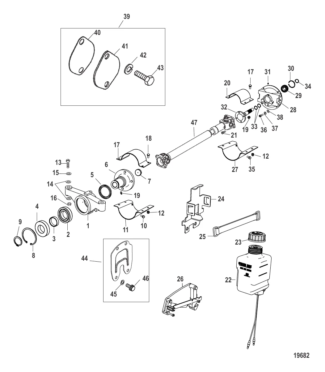 Комплект удлинителя карданного вала QSB 5.9L