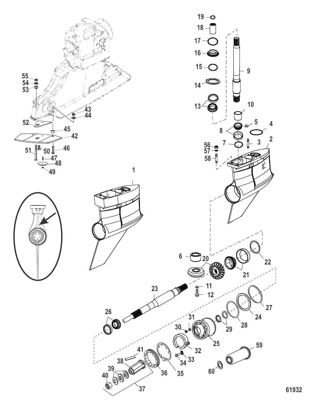 Картер редуктора (Bravo I XR/SportMaster/Sport)(0M955634 и выше)