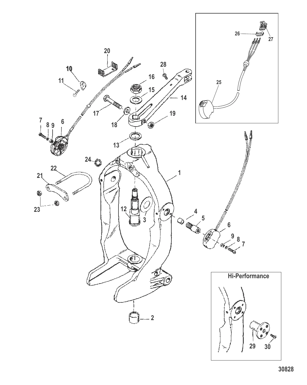 КОЛЬЦО КАРДАНА И РЫЧАГ РУЛЕВОГО МЕХАНИЗМА