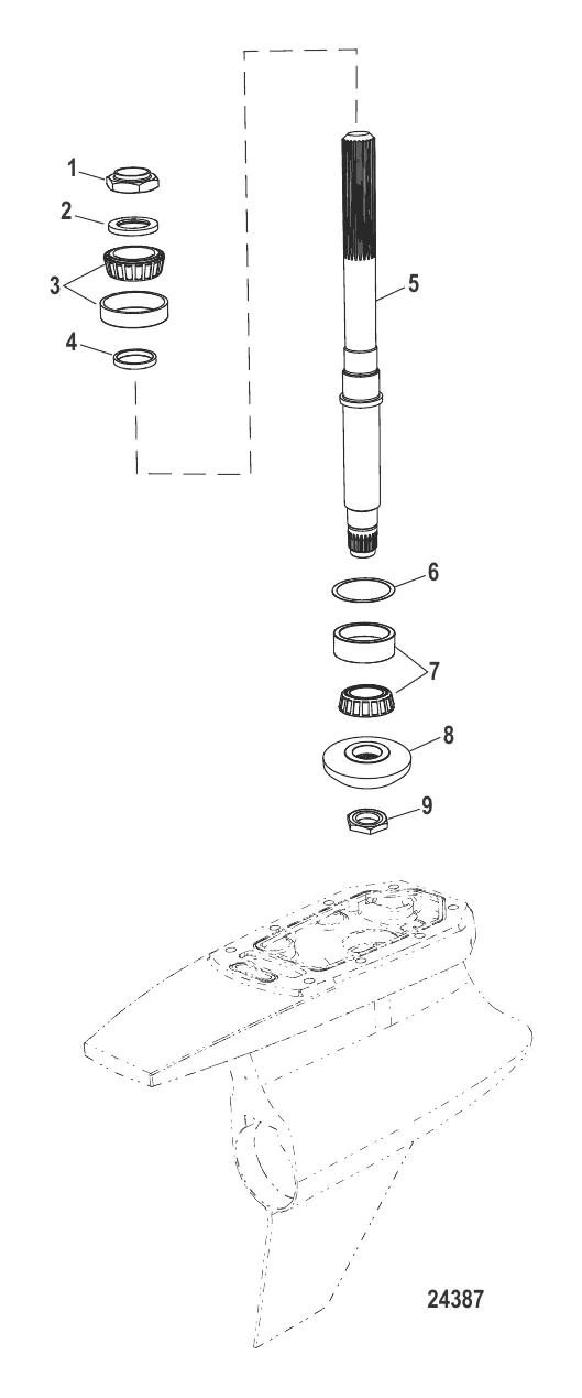 Картер редуктора в сборе (Ведущий вал)