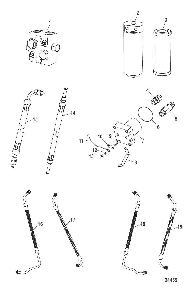Блоки соединителя и гидравлические шланги