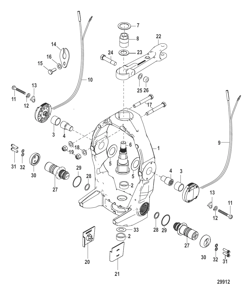 Кольцо кардана и рычаг рулевого механизма