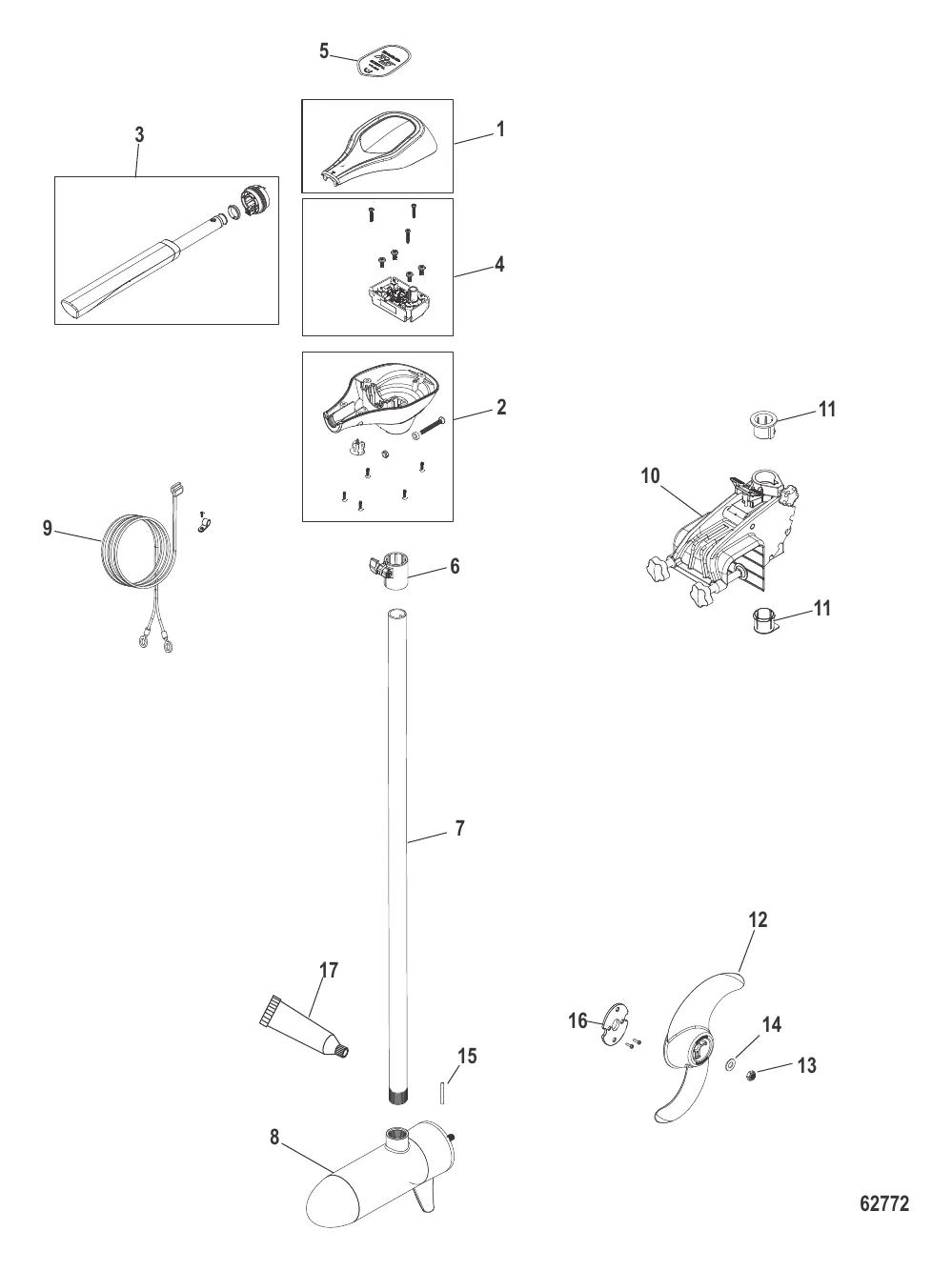 Двигатель для тралового лова в сборе Ручное управление, регулируемая скорость