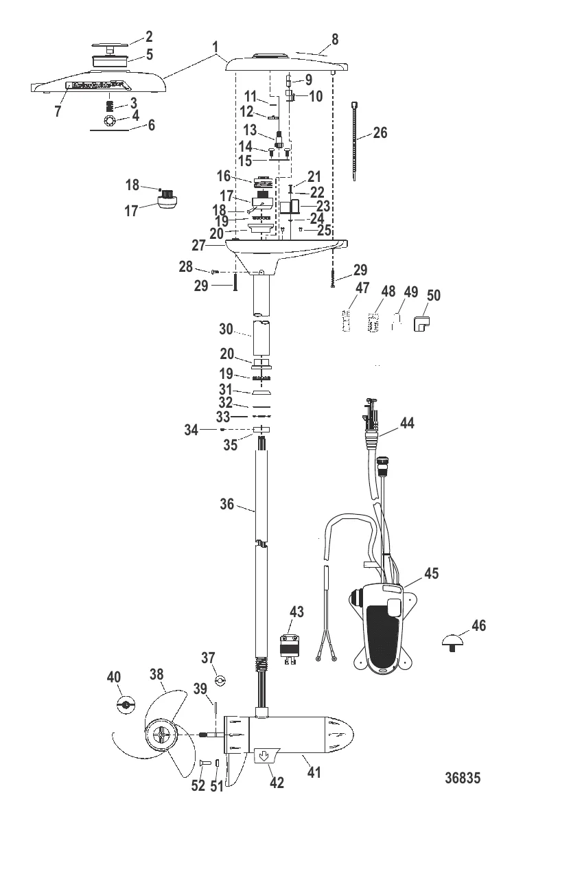 Двигатель для тралового лова в сборе (TR82PFB / TR82PFBD) (24 В)